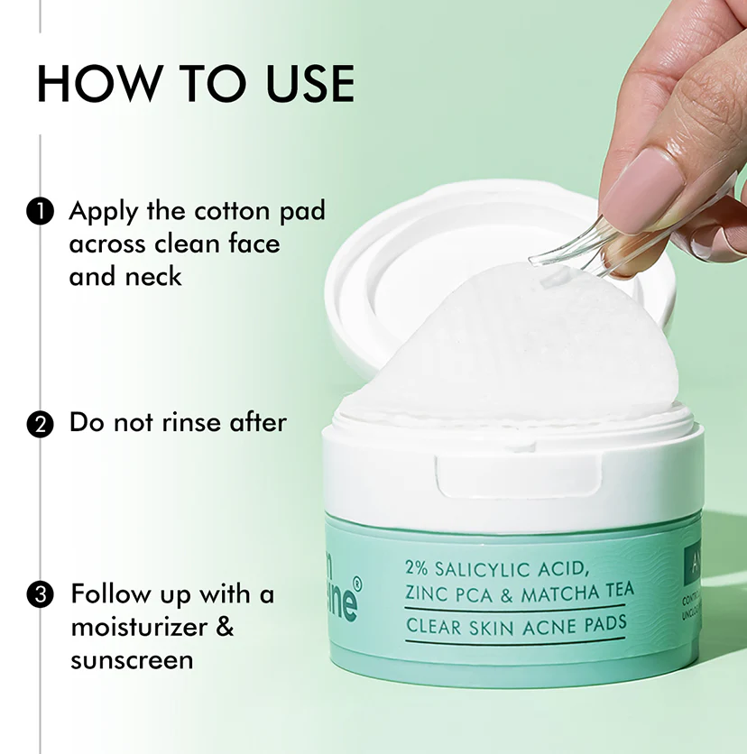 2% Salicylic Acid Serum-Acne Pads with Matcha Tea - 40 N - Image 7
