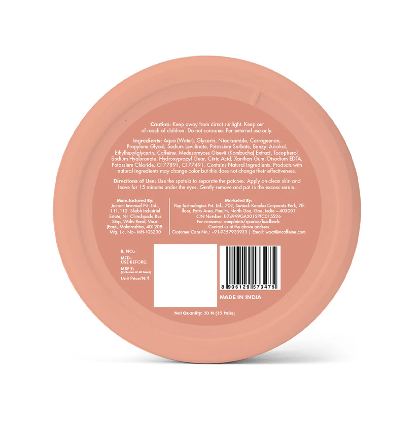 Hydrogel Kombucha Under Eye Patches - 15 Pairs - Image 11