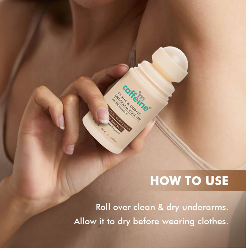 5% AHA Underarm Roll On with Coffee - 50ml - Image 5
