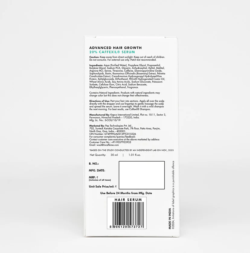 Advanced Hair Growth 20% Caffexil® Hair Serum-30 ML - Image 10