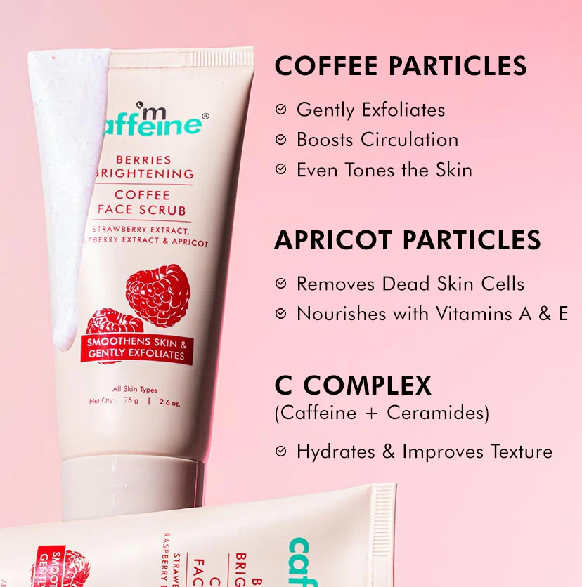 Berries Brightening Coffee Face Scrub - 75 gm - Image 5