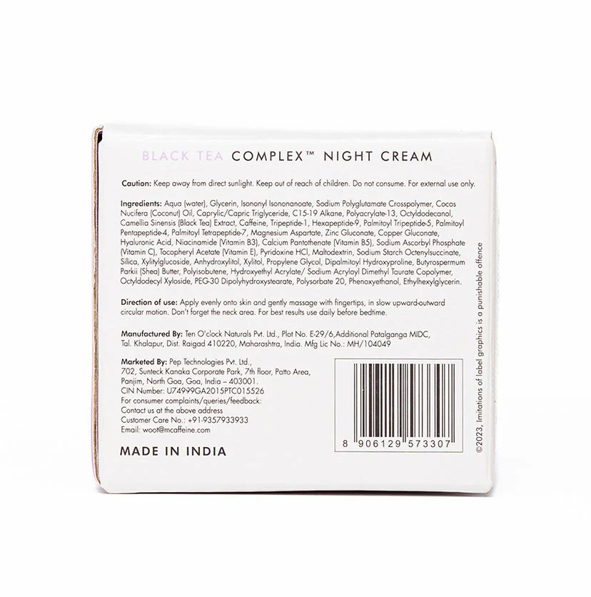 Anti-Ageing Night Cream with Black Tea Complex - 50 ml - Image 9