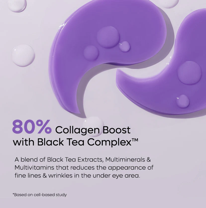 Black Tea Complex™ Hydrogel Under Eye Patches (15 Pairs) - Image 4