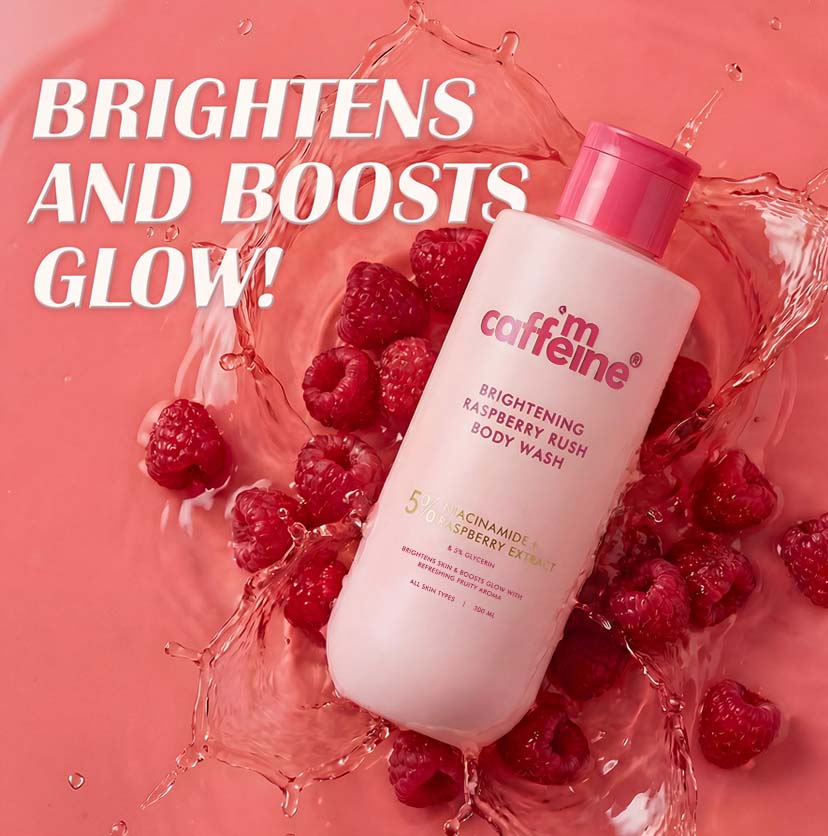 Brightening Body Wash | 5% Niacinamide & Raspberry Extracts (300ml) - Image 2