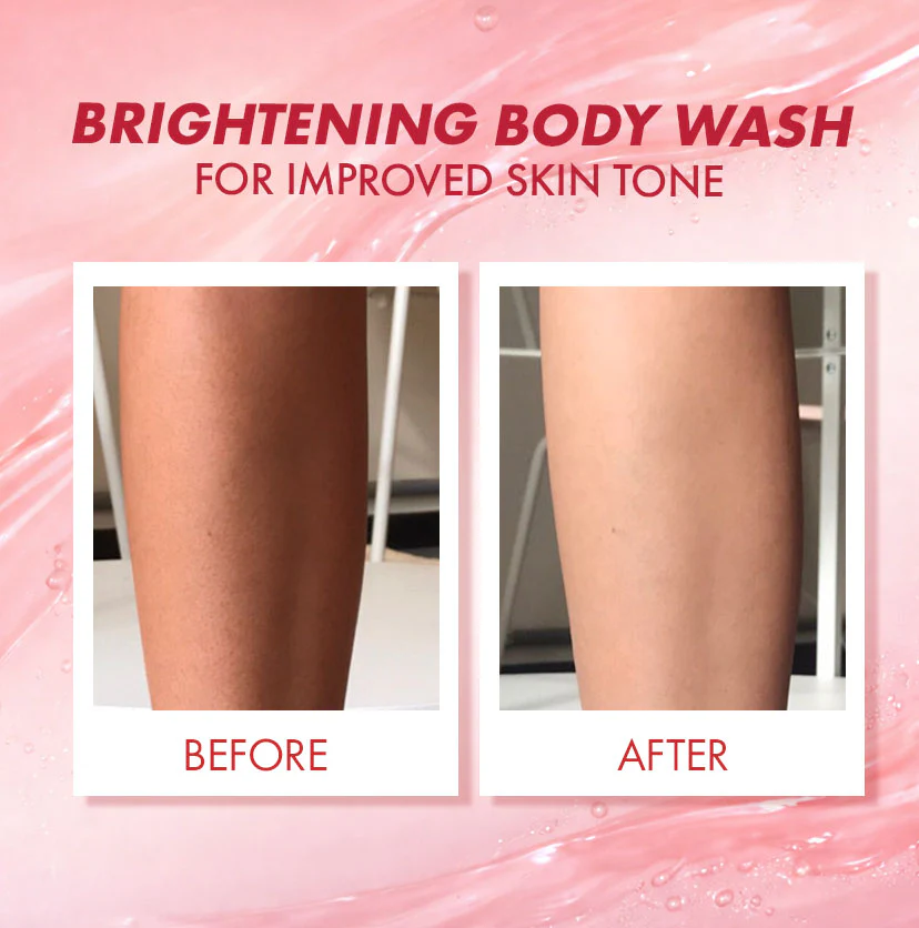 Brightening Body Wash | 5% Niacinamide & Raspberry Extracts (300ml) - Image 3