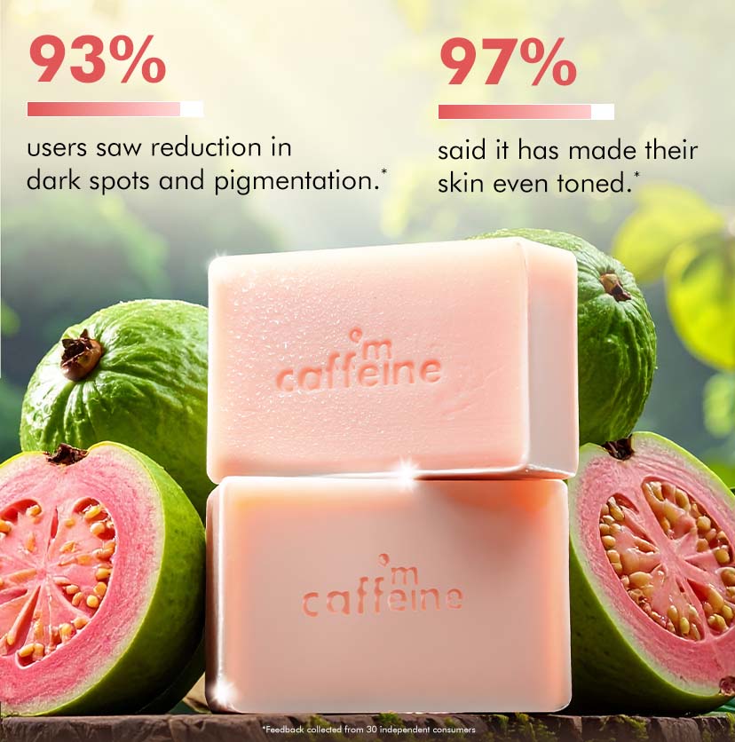1% Kojic Acid & Glutathione Guava Fizz Soap - 300g (3x100g) - Image 7