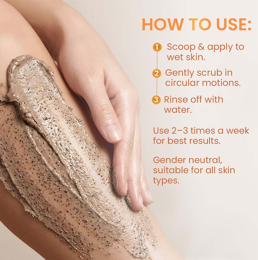 Caramel Eclairs Coffee Body Scrub - 175 g | 10% Coffee & AHAs - Image 9