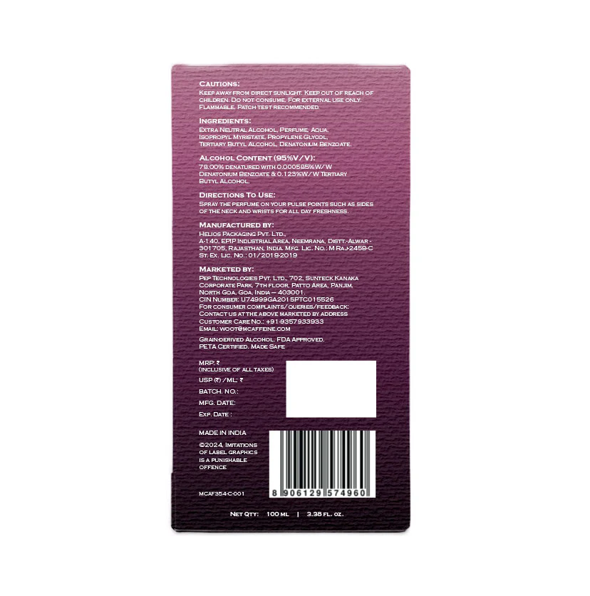 Cherry Wine Perfume for Women - Citrus Sweet - 100ml - Image 10