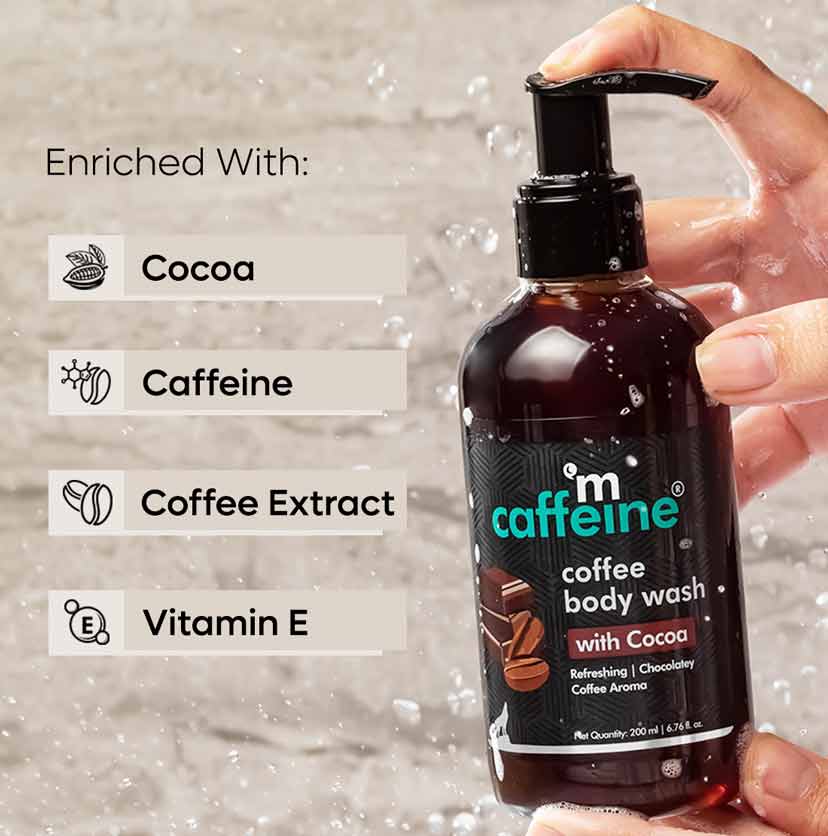 Coffee Body Wash with Cocoa for Energizing & De-Tan -200ml - Image 5