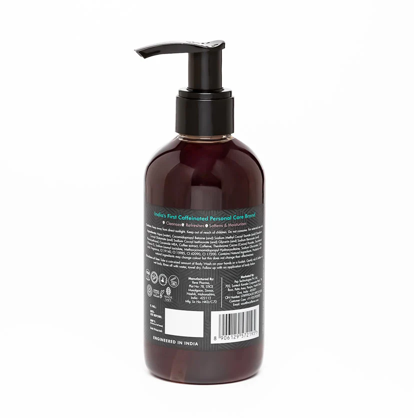 Coffee Body Wash with Cocoa for Energizing & De-Tan -200ml - Image 7