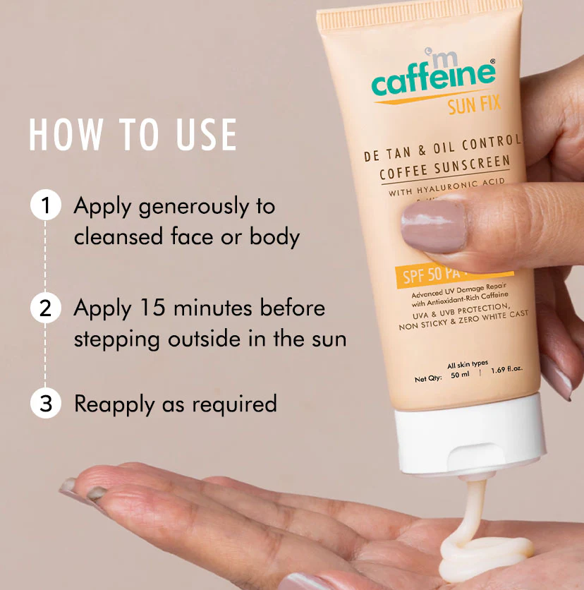 Detan & Oil Control Coffee Sunscreen SPF 50 PA++++ 50 ml - Image 6