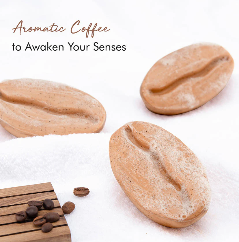 Exfoliating Coffee Bathing Soap for Tan Removal - 75g - Natural & 100% Vegan - Image 4