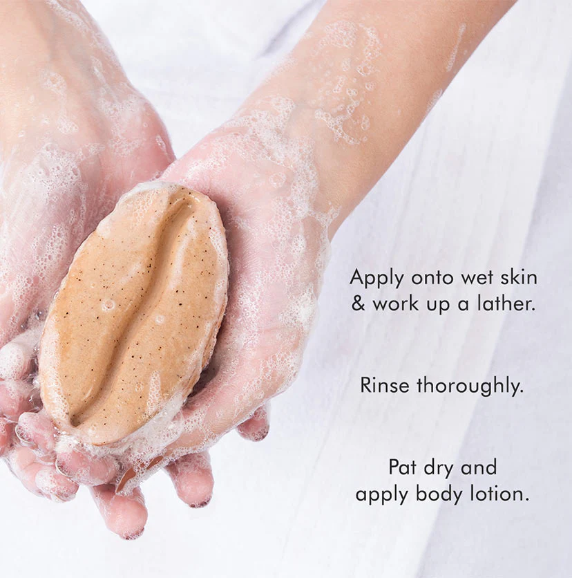 Exfoliating Coffee Bathing Soap for Tan Removal - 75g - Natural & 100% Vegan - Image 5