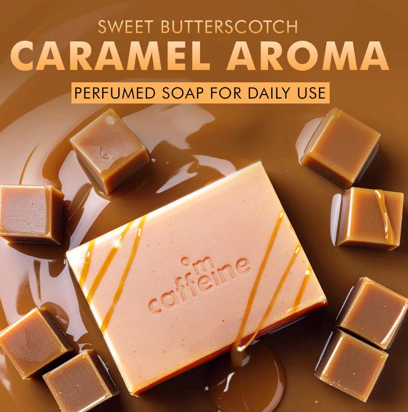1% Salicylic & Lactic Acid Caramel Crunch Soap - 300g (3x100g) - Image 5