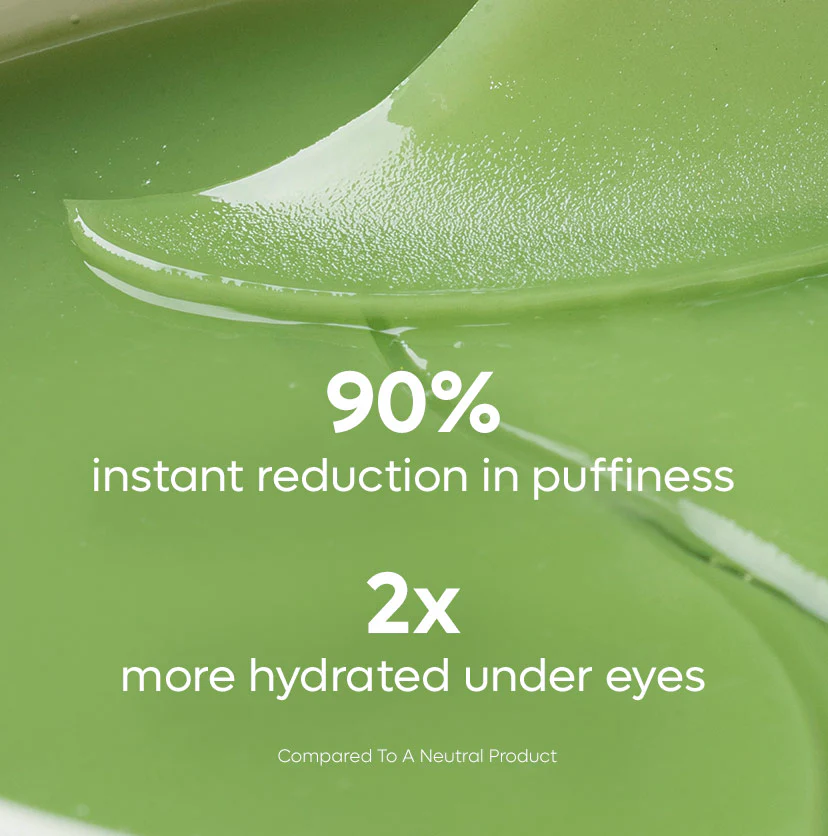 Green Tea Hydrogel Under Eye Patches with 1% Caffeine (15 Pairs) - Image 4