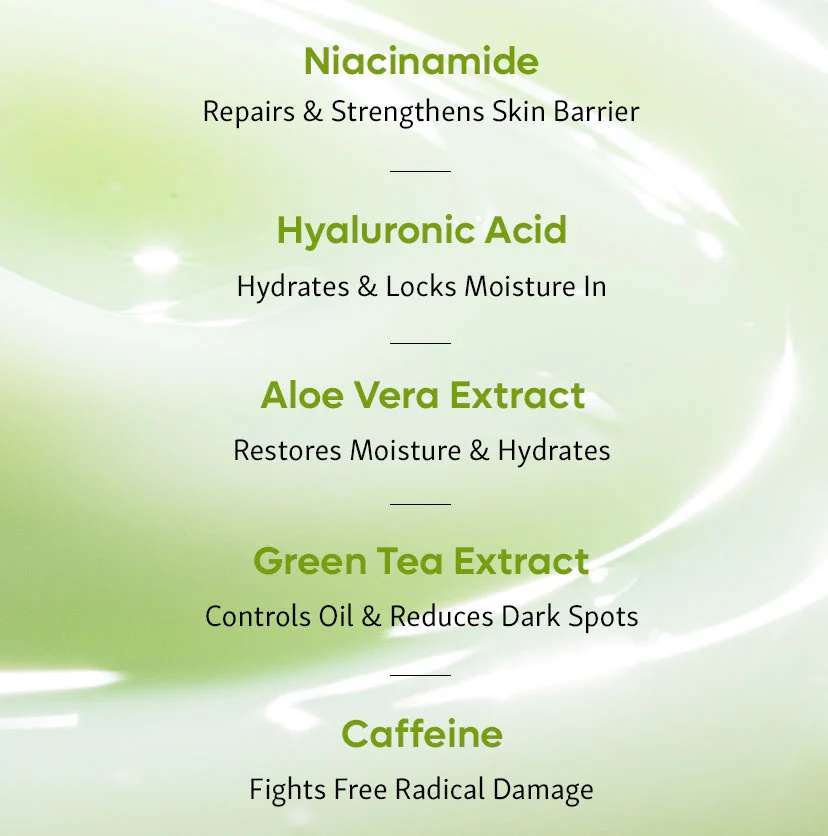 Green Tea Oil-Free Moisturizer with 5% Niacinamide - 50 ml - Image 3