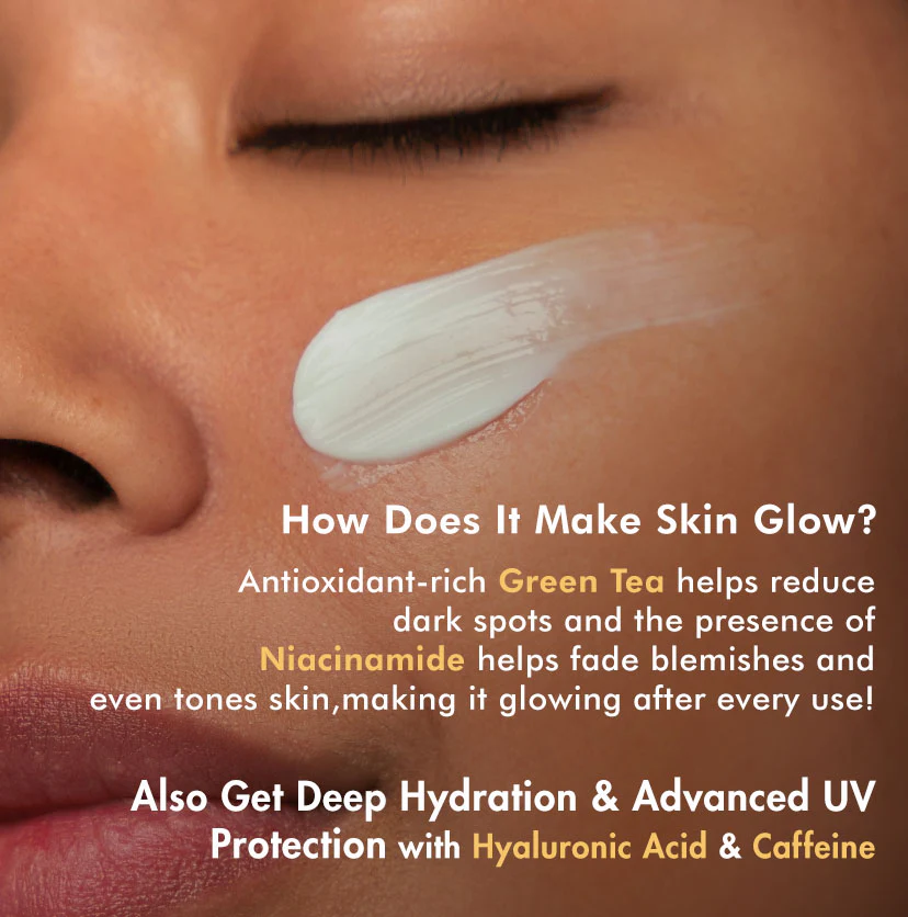 Green Tea Sunscreen SPF 50 PA++++ with Niacinamide - 50 ml - Image 4