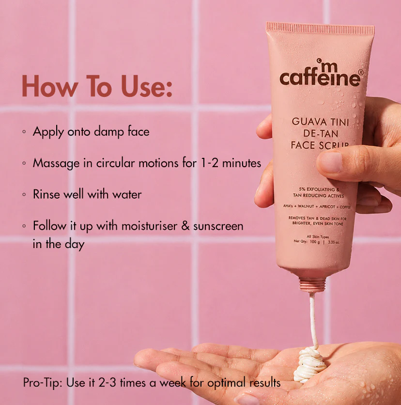 Guava Tini De-Tan Face Scrub - 100gm - Image 8