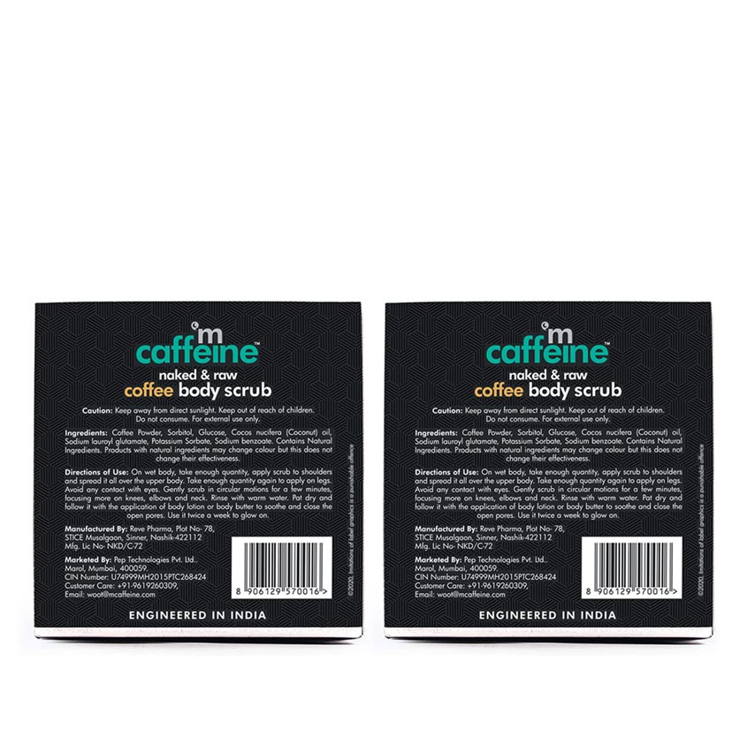 Naked & Raw Coffee Body Scrub - Set of 2 - Image 6