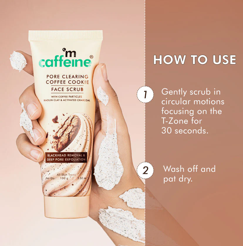 Pore Clear Coffee Cookie Face Scrub- Pack of 2 (100 g) - Image 8