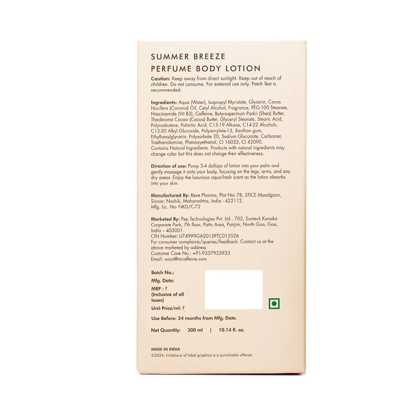 Summer Breeze Perfume Body Lotion - 300ml - Image 11