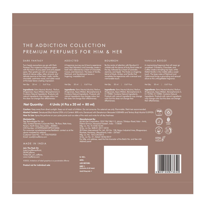 Unisex Perfume Gift Kit - 20ml x 4 - Image 11